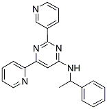 N-(1-PHENYLETHYL)-6-PYRIDIN-2-YL-2-PYRIDIN-3-YLPYRIMIDIN-4-AMINE Struktur