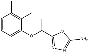 5-[1-(2,3-DIMETHYL-PHENOXY)-ETHYL]-[1,3,4]THIADIAZOL-2-YLAMINE Struktur