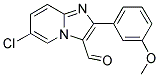 6-CHLORO-2-(3-METHOXY-PHENYL)-IMIDAZO[1,2-A]-PYRIDINE-3-CARBALDEHYDE Struktur