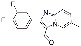 2-(3,4-DIFLUORO-PHENYL)-6-METHYL-IMIDAZO[1,2-A]PYRIDINE-3-CARBALDEHYDE Struktur