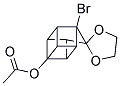 1-BROMOSPIRO(PENTACYCLO[4.3.0.0(2,5).0(3,8).0(4,7)]NONANE-9,2'-[1,3]-DIOXOLANE)-4-YL ACETATE Struktur