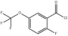 2-FLUORO-5-(TRIFLUOROMETHOXY)BENZOYL CHLORIDE Struktur