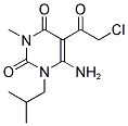 6-AMINO-5-(2-CHLORO-ACETYL)-1-ISOBUTYL-3-METHYL-1H-PYRIMIDINE-2,4-DIONE Struktur