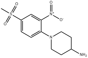 N-[4-(METHYLSULFONYL)-2-NITROPHENYL]PIPERIDIN-4-AMINE Struktur