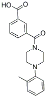 3-([4-(2-METHYLPHENYL)PIPERAZIN-1-YL]CARBONYL)BENZOIC ACID Struktur