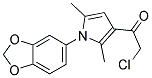 1-[1-(1,3-BENZODIOXOL-5-YL)-2,5-DIMETHYL-1H-PYRROL-3-YL]-2-CHLOROETHANONE Struktur