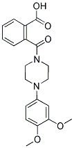 2-([4-(3,4-DIMETHOXYPHENYL)PIPERAZIN-1-YL]CARBONYL)BENZOIC ACID Struktur