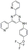 2-PYRIDIN-2-YL-6-PYRIDIN-3-YL-N-[4-(TRIFLUOROMETHOXY)PHENYL]PYRIMIDIN-4-AMINE