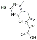 5-[(4-HYDROXY-2-MERCAPTO-6-METHYLPYRIMIDIN-5-YL)METHYL]-2-FUROIC ACID Struktur