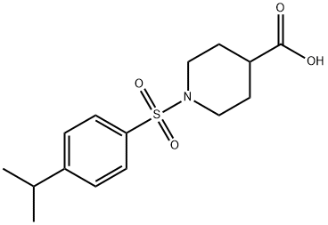 1-[(4-ISOPROPYLPHENYL)SULFONYL]PIPERIDINE-4-CARBOXYLIC ACID Struktur