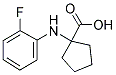 1-(2-FLUORO-PHENYLAMINO)-CYCLOPENTANECARBOXYLIC ACID Struktur