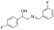 N-(3-FLUOROBENZYLIDENE)-4-FLUORO-PHENYLETHANOLAMINE Struktur