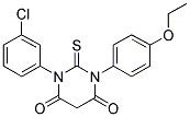 1-(3-CHLOROPHENYL)-3-(4-ETHOXYPHENYL)-2-THIOXODIHYDROPYRIMIDINE-4,6(1H,5H)-DIONE Struktur