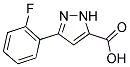 5-(2-FLUORO-PHENYL)-2H-PYRAZOLE-3-CARBOXYLIC ACID Struktur