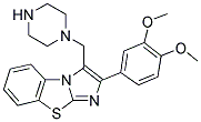 2-(3,4-DIMETHOXY-PHENYL)-3-PIPERAZIN-1-YLMETHYL-BENZO[D]IMIDAZO[2,1-B]THIAZOLE Struktur