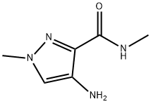 4-AMINO-1-METHYL-1 H-PYRAZOLE-3-CARBOXYLIC ACID METHYLAMIDE Struktur