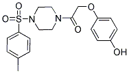 4-(2-(4-[(4-METHYLPHENYL)SULFONYL]PIPERAZIN-1-YL)-2-OXOETHOXY)PHENOL Struktur