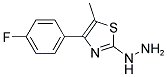 [4-(4-FLUORO-PHENYL)-5-METHYL-THIAZOL-2-YL]-HYDRAZINE Struktur