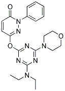 6-(4-(DIETHYLAMINO)-6-MORPHOLINO-1,3,5-TRIAZIN-2-YLOXY)-2-PHENYLPYRIDAZIN-3(2H)-ONE