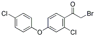 2-CHLORO-4-(4-CHLOROPHENOXY) ALPHA-BROMOACETOPHENONE Struktur