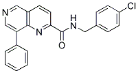 N-(4-CHLOROBENZYL)-8-PHENYL-1,6-NAPHTHYRIDINE-2-CARBOXAMIDE