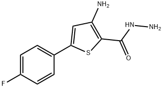 3-AMINO-5-(4-FLUOROPHENYL)THIOPHENE-2-CARBOHYDRAZIDE Struktur