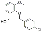 (2-[(4-CHLOROBENZYL)OXY]-3-METHOXYPHENYL)METHANOL Struktur