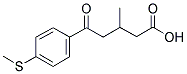 3-METHYL-5-OXO-5-(4-THIOMETHYLPHENYL)VALERIC ACID Struktur