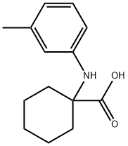 1-M-TOLYLAMINO-CYCLOHEXANECARBOXYLIC ACID Struktur