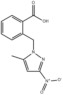 2-(5-METHYL-3-NITRO-PYRAZOL-1-YLMETHYL)-BENZOIC ACID Struktur