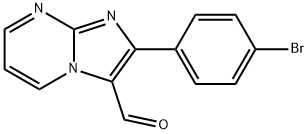 2-(4-BROMOPHENYL)IMIDAZO[1,2-A]PYRIMIDINE-3-CARBALDEHYDE Struktur