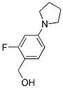 (2-FLUORO-4-PYRROLIDIN-1-YL-PHENYL)-METHANOL Struktur