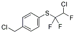 1-CHLOROMETHYL-4-(2-CHLORO-1,1,2-TRIFLUORO-ETHYLSULFANYL)-BENZENE Struktur