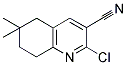 2-CHLORO-6,6-DIMETHYL-5,6,7,8-TETRAHYDRO-3-QUINOLINECARBONITRILE Struktur