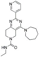 4-AZEPAN-1-YL-2-PYRIDIN-3-YL-7,8-DIHYDRO-5H-PYRIDO[4,3-D]PYRIMIDINE-6-CARBOXYLIC ACID ETHYLAMIDE Struktur