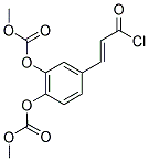 CARBONIC ACID 4-(2-CHLOROCARBONYL-VINYL)-2-METHOXYCARBONYLOXY-PHENYL ESTER METHYL ESTER Struktur