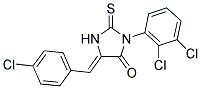 (5Z)-5-(4-CHLOROBENZYLIDENE)-3-(2,3-DICHLOROPHENYL)-2-THIOXOIMIDAZOLIDIN-4-ONE Struktur