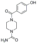 4-(4-HYDROXY-BENZOYL)-PIPERAZINE-1-CARBOXYLIC ACID AMIDE Struktur