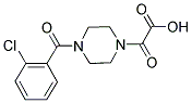 [4-(2-CHLOROBENZOYL)PIPERAZIN-1-YL](OXO)ACETIC ACID Struktur