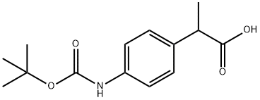 2-(4-TERT-BUTOXYCARBONYLAMINO-PHENYL)-PROPIONIC ACID Struktur