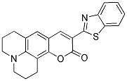 10-(2-BENZOTHIAZOLYL)-2,3,6,7-TETRAHYDRO-1H,5H, 11H[1] BENZOPYRANO[6,7,8-IJ]QUINOLIZIN-11-ONE Struktur