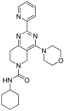 4-MORPHOLIN-4-YL-2-PYRIDIN-2-YL-7,8-DIHYDRO-5H-PYRIDO[4,3-D]PYRIMIDINE-6-CARBOXYLIC ACID CYCLOHEXYLAMIDE Struktur