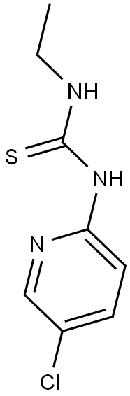 N-(5-CHLOROPYRIDIN-2-YL)-N'-ETHYLTHIOUREA Struktur