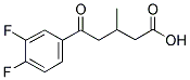 5-(3,4-DIFLUOROPHENYL)-3-METHYL-5-OXOVALERIC ACID Struktur