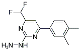 [4-DIFLUOROMETHYL-6-(3,4-DIMETHYL-PHENYL)-PYRIMIDIN-2-YL]-HYDRAZINE Struktur