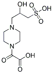 [4-(2-HYDROXY-3-SULFO-PROPYL)-PIPERAZIN-1-YL]-OXO-ACETIC ACID Struktur