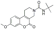 N-(TERT-BUTYL)-8-METHOXY-5-OXO-1,5-DIHYDRO-2H-CHROMENO[3,4-C]PYRIDINE-3(4H)-CARBOXAMIDE Struktur