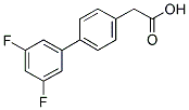 (3',5'-DIFLUORO-BIPHENYL-4-YL)-ACETIC ACID Struktur