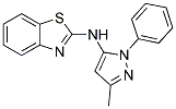 N-(3-METHYL-1-PHENYL-1H-PYRAZOL-5-YL)-1,3-BENZOTHIAZOL-2-AMINE Struktur