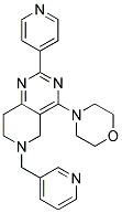 4-MORPHOLIN-4-YL-2-PYRIDIN-4-YL-6-PYRIDIN-3-YLMETHYL-5,6,7,8-TETRAHYDRO-PYRIDO[4,3-D]PYRIMIDINE Struktur